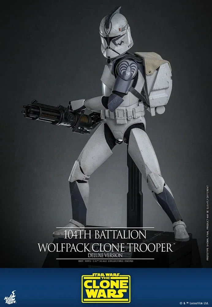 Star Wars The Clone Wars Action Figur 1/6 104th Battalion Wolfpack Clone Trooper Deluxe Version 30 cm Hot Toys