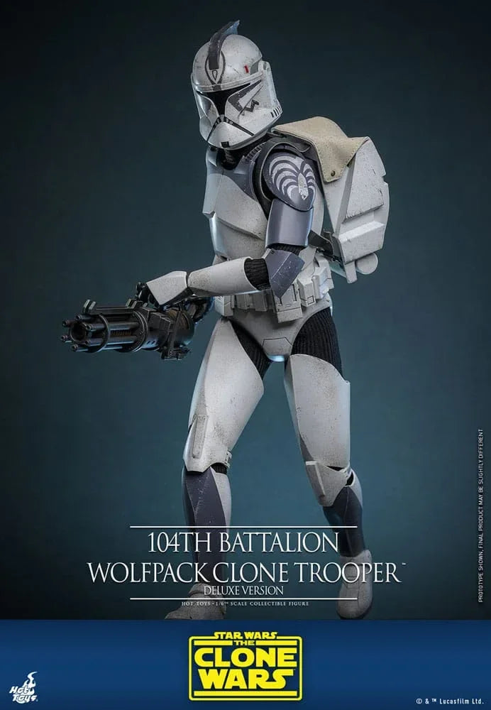 Star Wars The Clone Wars Action Figur 1/6 104th Battalion Wolfpack Clone Trooper Deluxe Version 30 cm Hot Toys