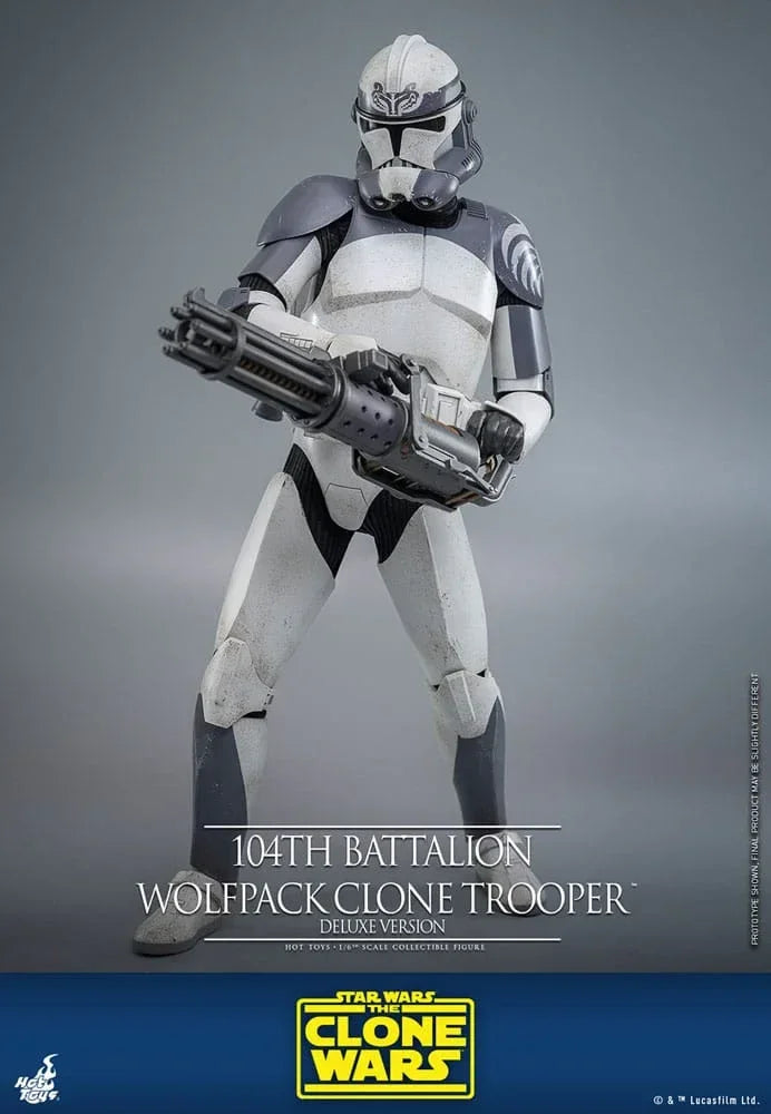 Star Wars The Clone Wars Action Figur 1/6 104th Battalion Wolfpack Clone Trooper Deluxe Version 30 cm Hot Toys