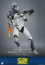 Star Wars The Clone Wars Action Figur 1/6 104th Battalion Wolfpack Clone Trooper Deluxe Version 30 cm Hot Toys