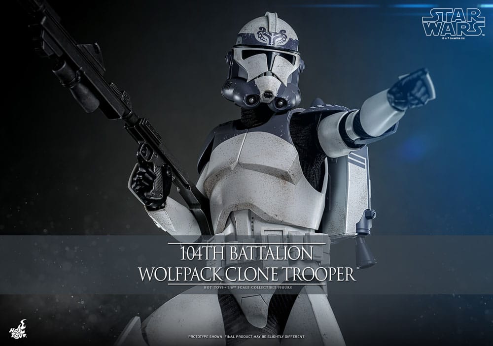 Star Wars The Clone Wars Action Figur 1/6 104th Battalion Wolfpack Clone Trooper 30 cm Hot Toys