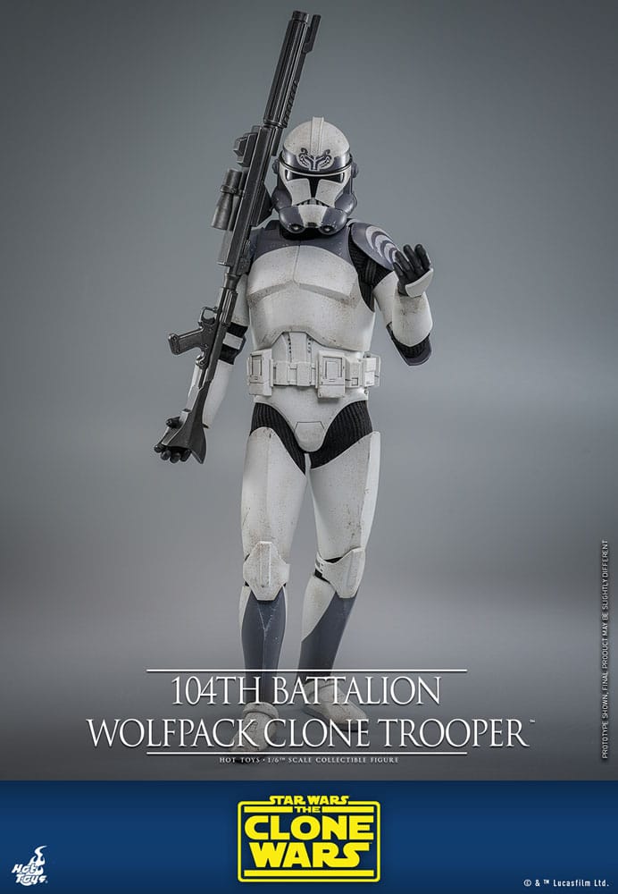 Star Wars The Clone Wars Action Figur 1/6 104th Battalion Wolfpack Clone Trooper 30 cm Hot Toys
