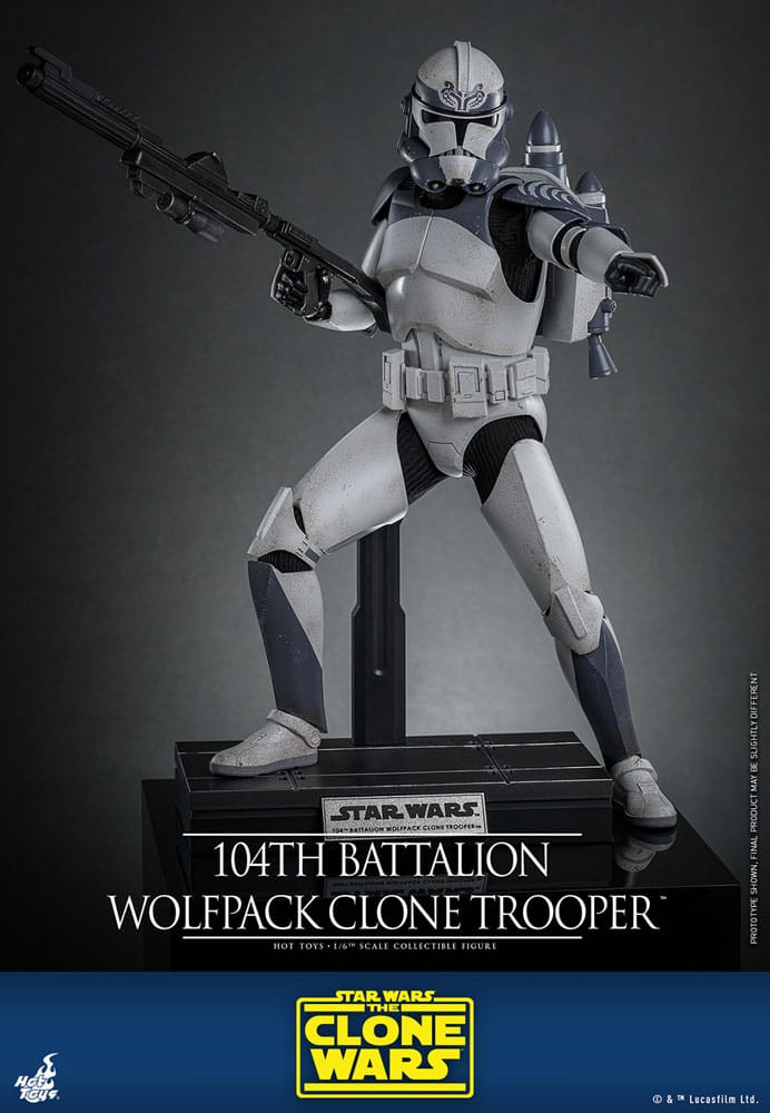 Star Wars The Clone Wars Action Figur 1/6 104th Battalion Wolfpack Clone Trooper 30 cm Hot Toys