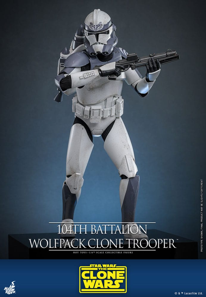 Star Wars The Clone Wars Action Figur 1/6 104th Battalion Wolfpack Clone Trooper 30 cm Hot Toys
