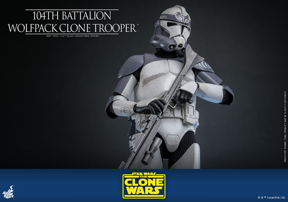Star Wars The Clone Wars Action Figur 1/6 104th Battalion Wolfpack Clone Trooper 30 cm Hot Toys