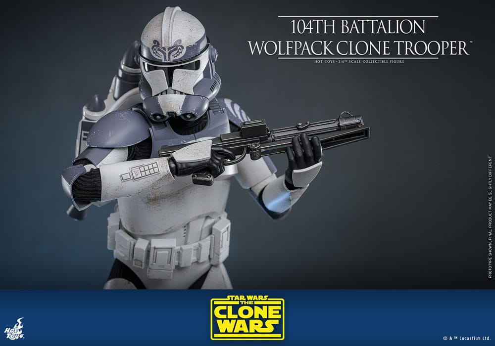 Star Wars The Clone Wars Action Figur 1/6 104th Battalion Wolfpack Clone Trooper 30 cm Hot Toys