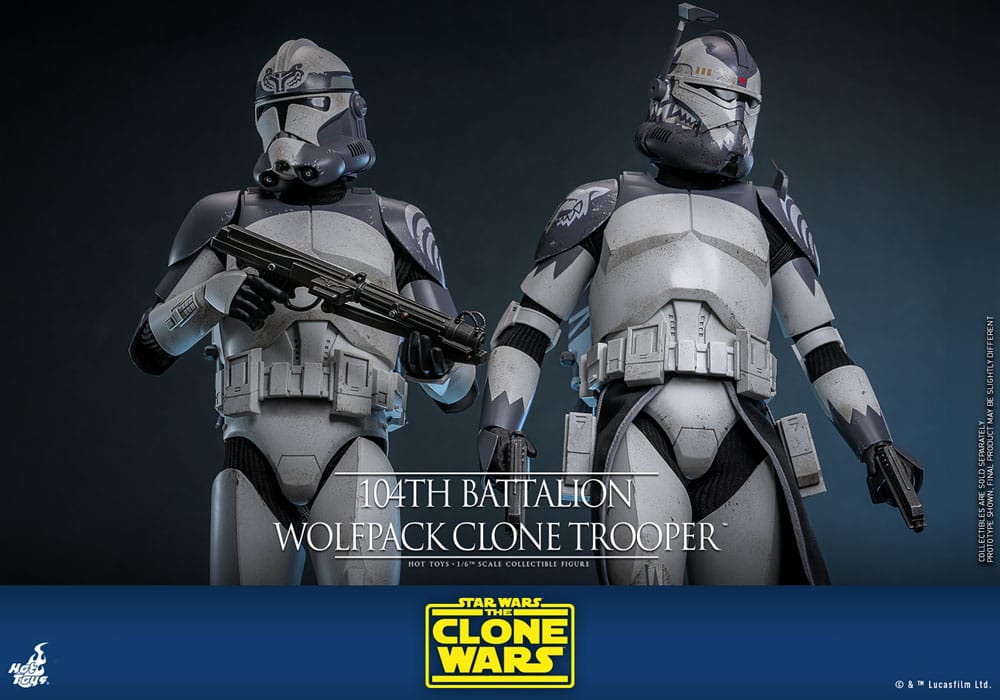 Star Wars The Clone Wars Action Figur 1/6 104th Battalion Wolfpack Clone Trooper 30 cm Hot Toys
