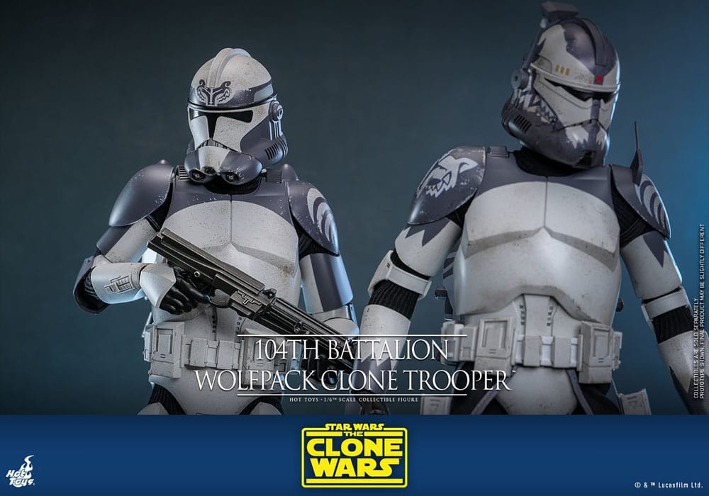 Star Wars The Clone Wars Action Figur 1/6 104th Battalion Wolfpack Clone Trooper 30 cm Hot Toys