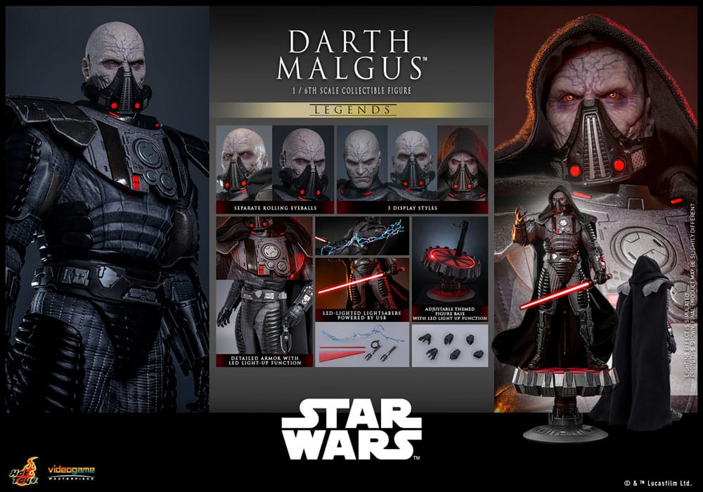 Star Wars Legends Videogame Masterpiece Action Figur 1/6 Darth Malgus 34 cm Hot Toys