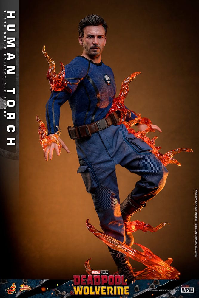 Deadpool & Wolverine Movie Masterpiece Action Figur 1/6 Human Torch 31 cm Hot Toys
