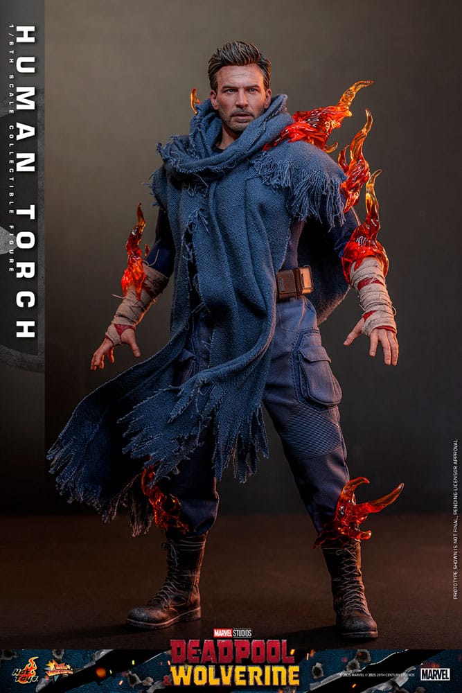 Deadpool & Wolverine Movie Masterpiece Action Figur 1/6 Human Torch 31 cm Hot Toys