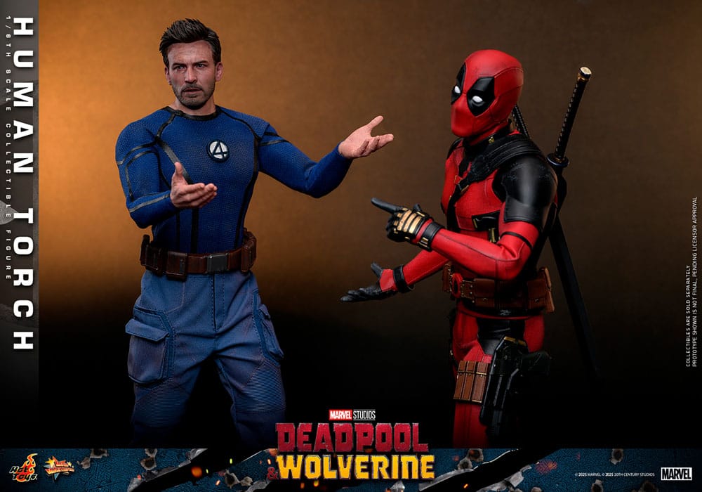 Deadpool & Wolverine Movie Masterpiece Action Figur 1/6 Human Torch 31 cm Hot Toys