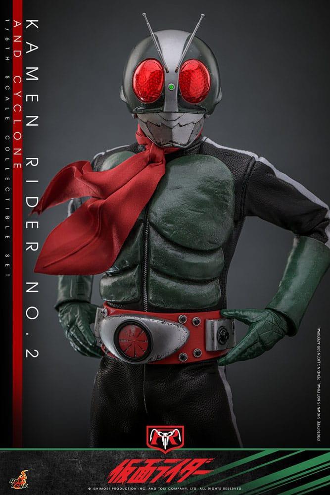 Kamen Rider 1/6 Kamen Rider No. 2 och Cyclone 30 cm Hot Toys