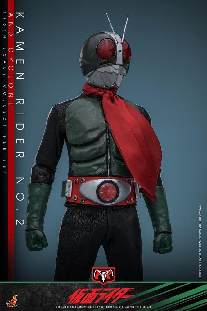 Kamen Rider 1/6 Kamen Rider No. 2 och Cyclone 30 cm Hot Toys