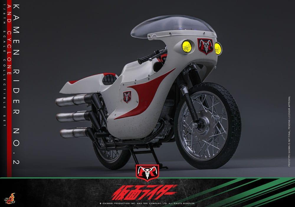 Kamen Rider 1/6 Kamen Rider No. 2 och Cyclone 30 cm Hot Toys