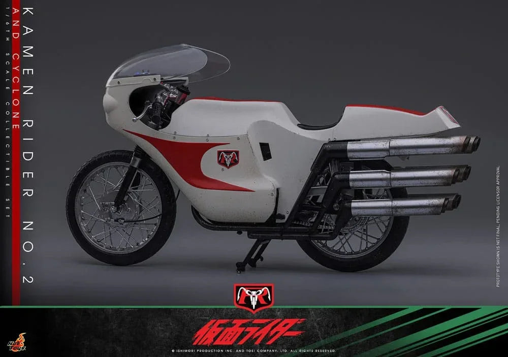 Kamen Rider 1/6 Kamen Rider No. 2 och Cyclone 30 cm Hot Toys