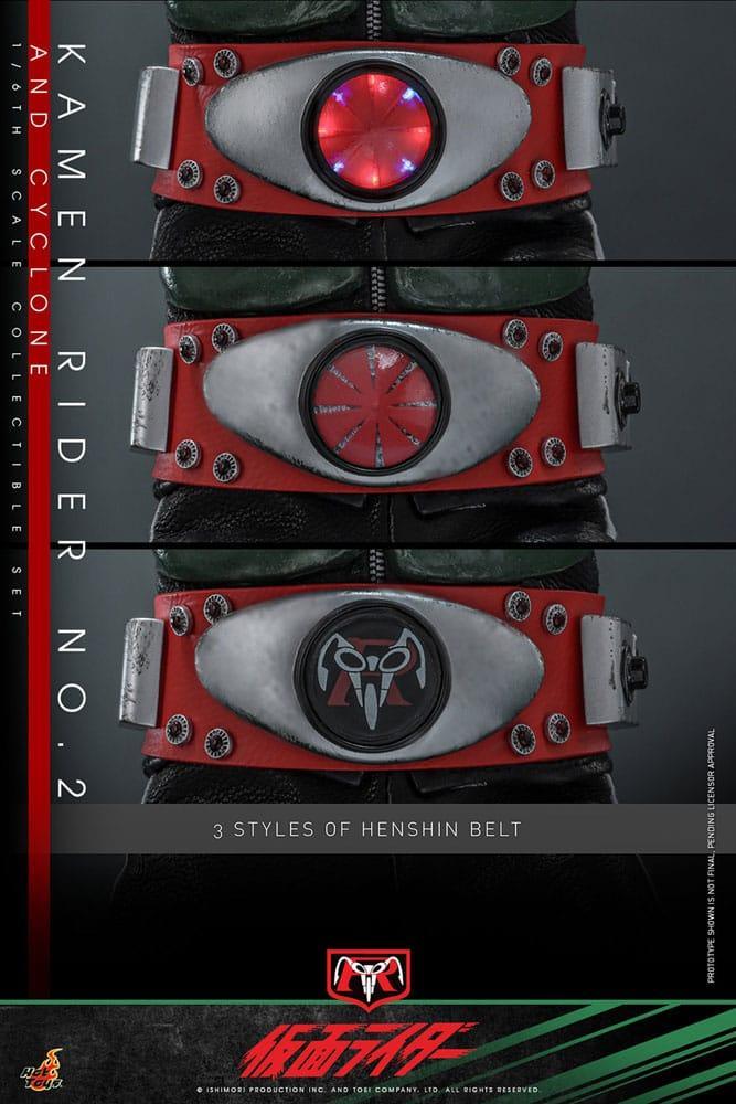 Kamen Rider 1/6 Kamen Rider No. 2 och Cyclone 30 cm Hot Toys