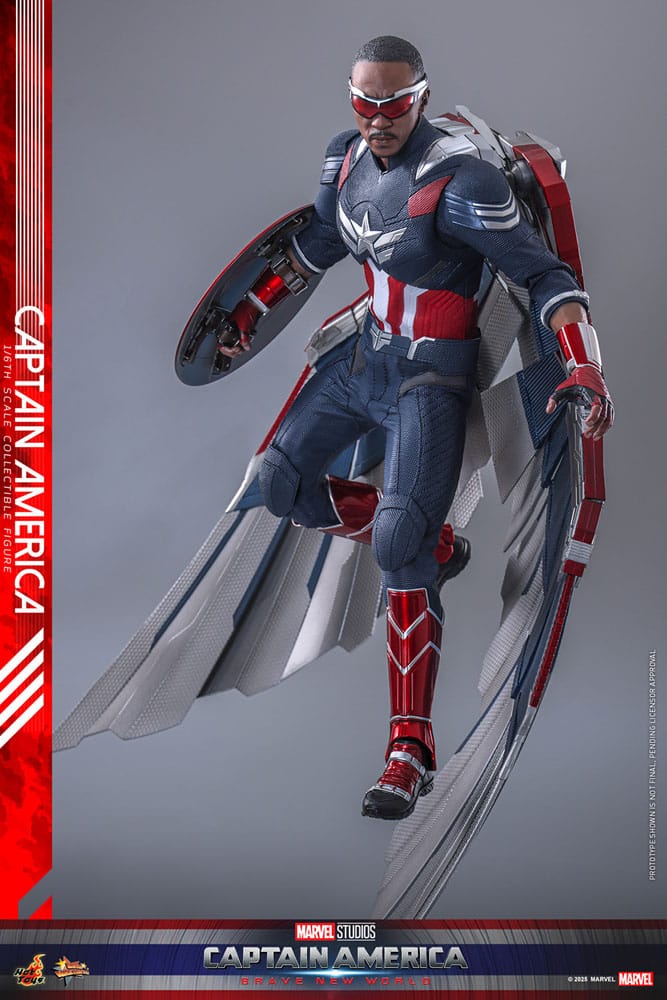 Captain America: Brave New World Movie Masterpiece Action Figur 1/6 Captain America 30 cm Hot Toys