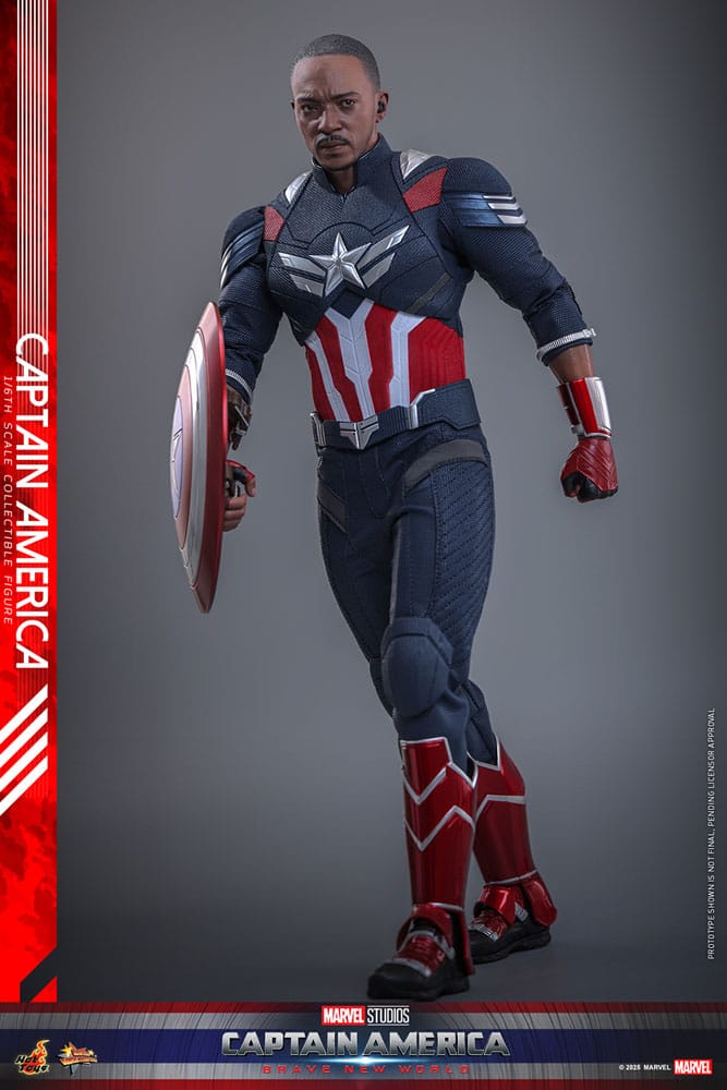 Captain America: Brave New World Movie Masterpiece Action Figur 1/6 Captain America 30 cm Hot Toys