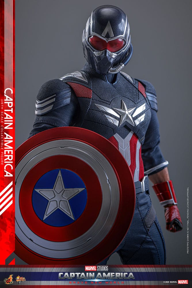 Captain America: Brave New World Movie Masterpiece Action Figur 1/6 Captain America 30 cm Hot Toys