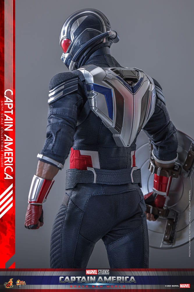 Captain America: Brave New World Movie Masterpiece Action Figur 1/6 Captain America 30 cm Hot Toys
