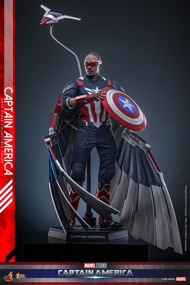 Captain America: Brave New World Movie Masterpiece Action Figur 1/6 Captain America 30 cm Hot Toys