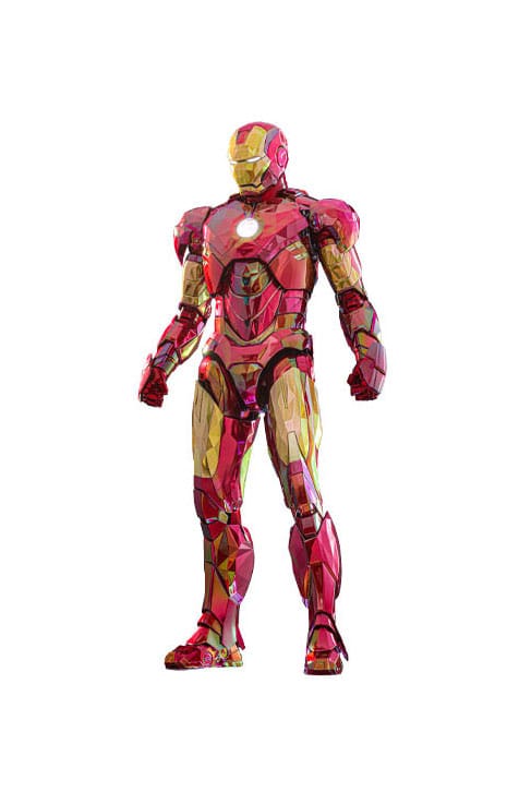 Iron Man Movie Masterpiece Diecast Action Figur 1/6 Iron Man Mark VI (Fractal Armor) Hot Toys Exclusive 33 cm Hot Toys