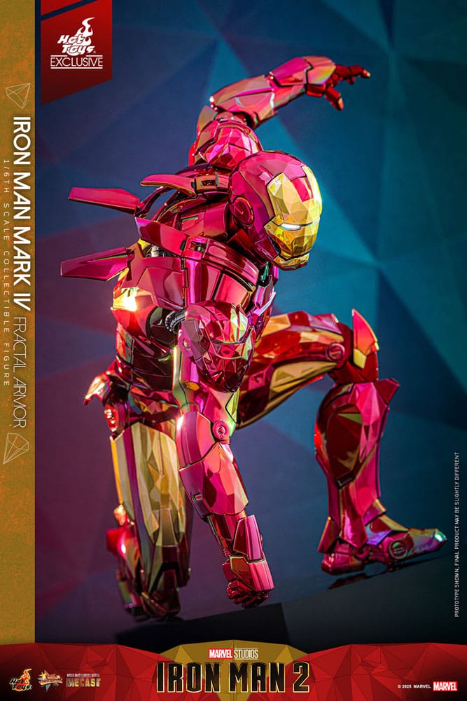 Iron Man Movie Masterpiece Diecast Action Figur 1/6 Iron Man Mark VI (Fractal Armor) Hot Toys Exclusive 33 cm Hot Toys