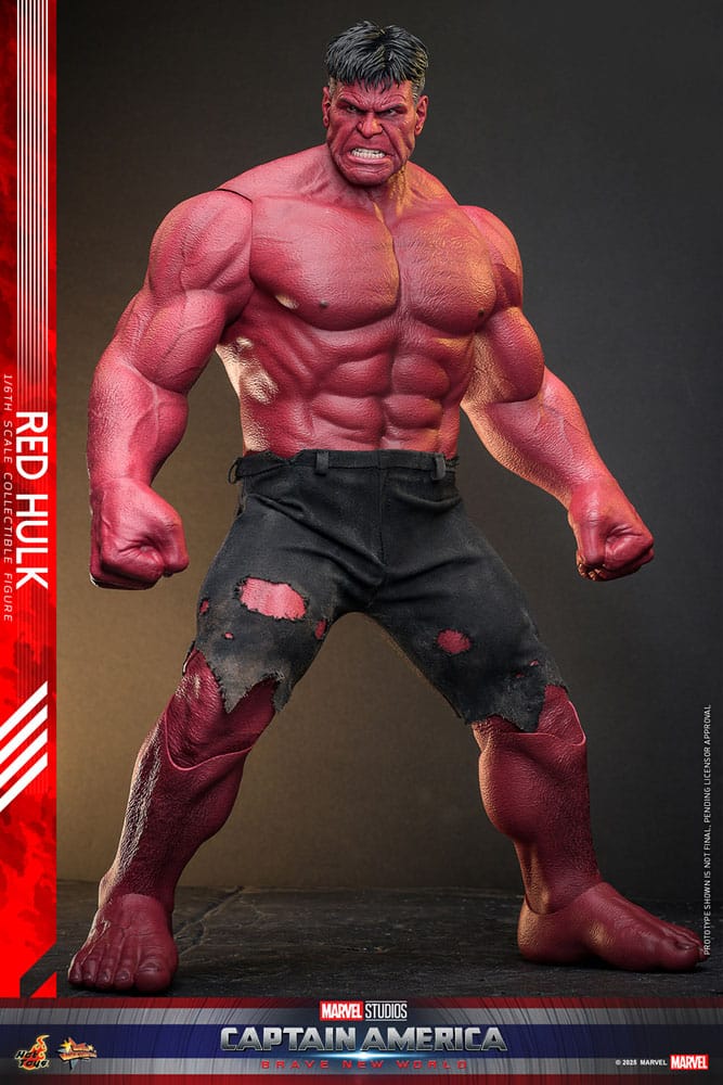 Captain America: Brave New World Movie Masterpiece Action Figur 1/6 Red Hulk 47 cm Hot Toys
