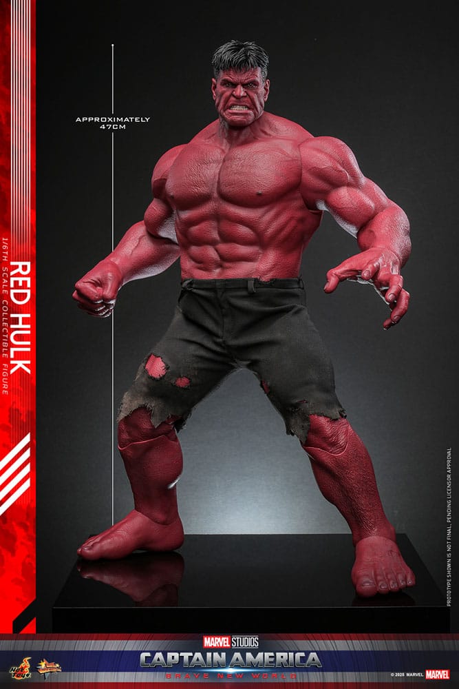 Captain America: Brave New World Movie Masterpiece Action Figur 1/6 Red Hulk 47 cm Hot Toys