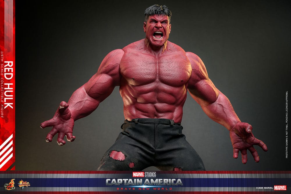 Captain America: Brave New World Movie Masterpiece Action Figur 1/6 Red Hulk 47 cm Hot Toys