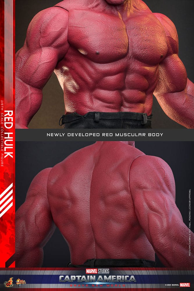 Captain America: Brave New World Movie Masterpiece Action Figur 1/6 Red Hulk 47 cm Hot Toys