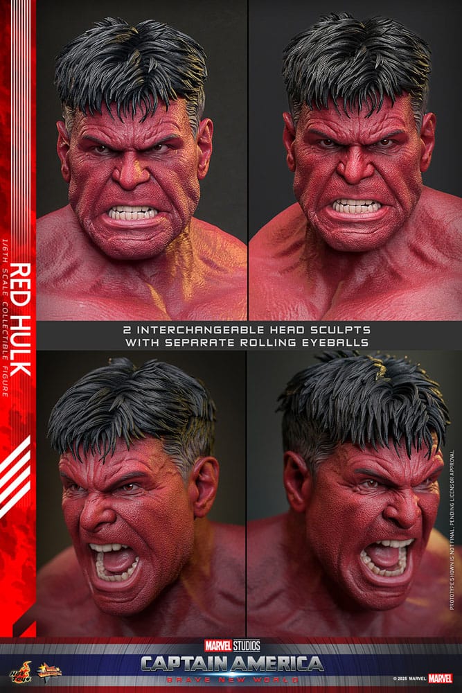 Captain America: Brave New World Movie Masterpiece Action Figur 1/6 Red Hulk 47 cm Hot Toys