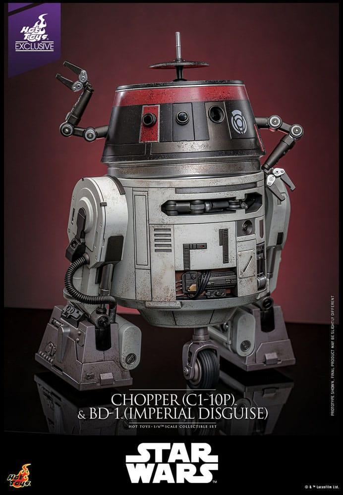 Star Wars Action Figur Set 1/6 Chopper (C1-10P&trade;) & BD-1&trade; (Imperial Disguise) 18 cm & 8 cm Hot Toys