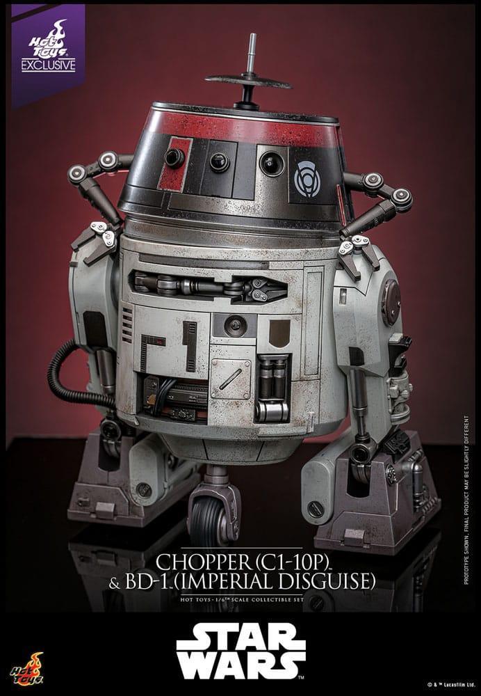 Star Wars Action Figur Set 1/6 Chopper (C1-10P&trade;) & BD-1&trade; (Imperial Disguise) 18 cm & 8 cm Hot Toys