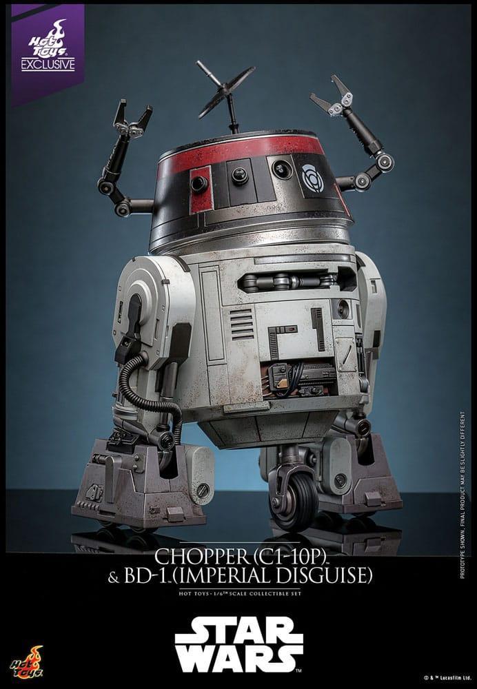 Star Wars Action Figur Set 1/6 Chopper (C1-10P&trade;) & BD-1&trade; (Imperial Disguise) 18 cm & 8 cm Hot Toys