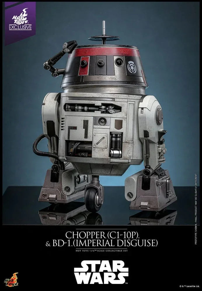 Star Wars Action Figur Set 1/6 Chopper (C1-10P&trade;) & BD-1&trade; (Imperial Disguise) 18 cm & 8 cm Hot Toys