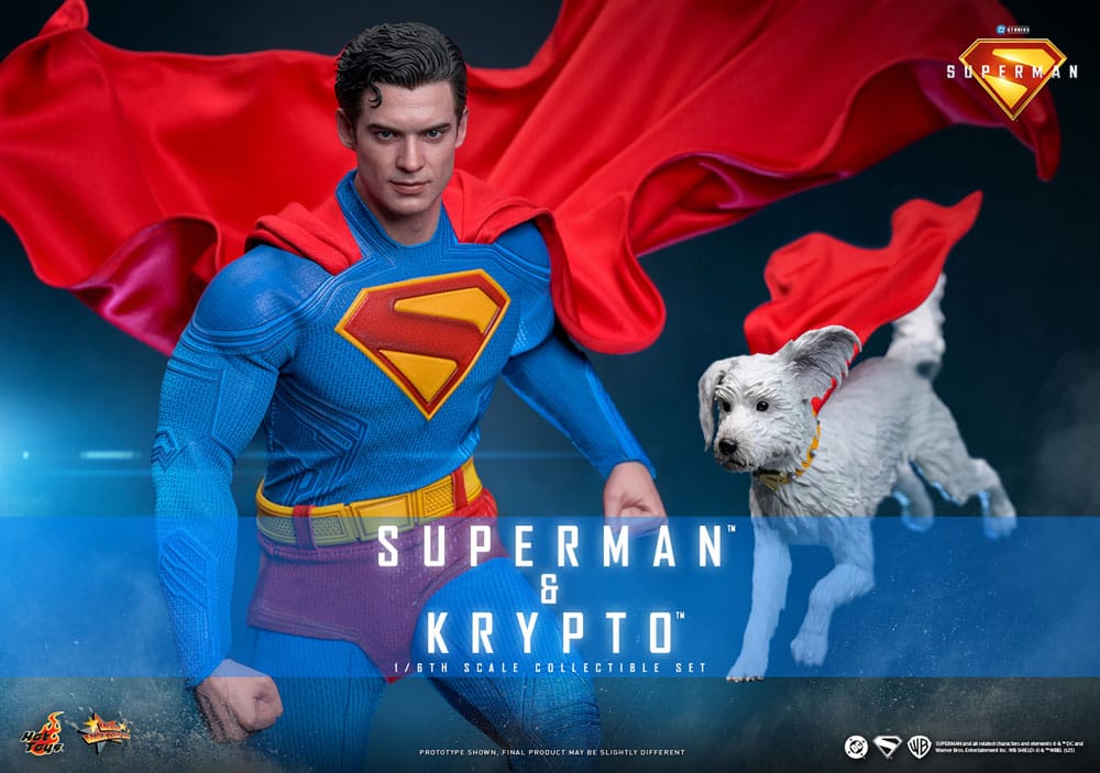 Superman (2025) Movie Masterpiece Action Figur 1/6 Superman & Krypto 33 cm Hot Toys