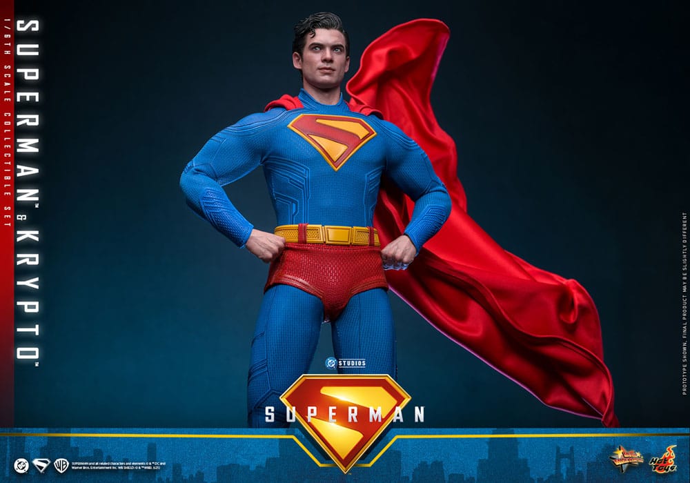 Superman (2025) Movie Masterpiece Action Figur 1/6 Superman & Krypto 33 cm Hot Toys