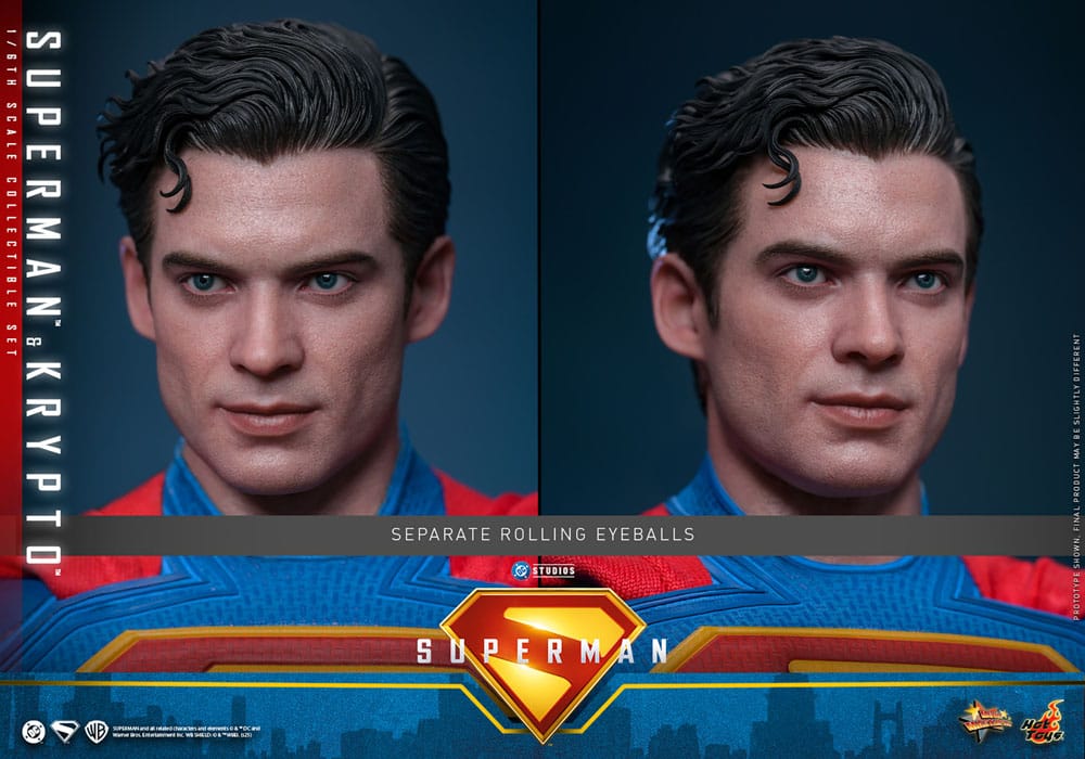 Superman (2025) Movie Masterpiece Action Figur 1/6 Superman & Krypto 33 cm Hot Toys