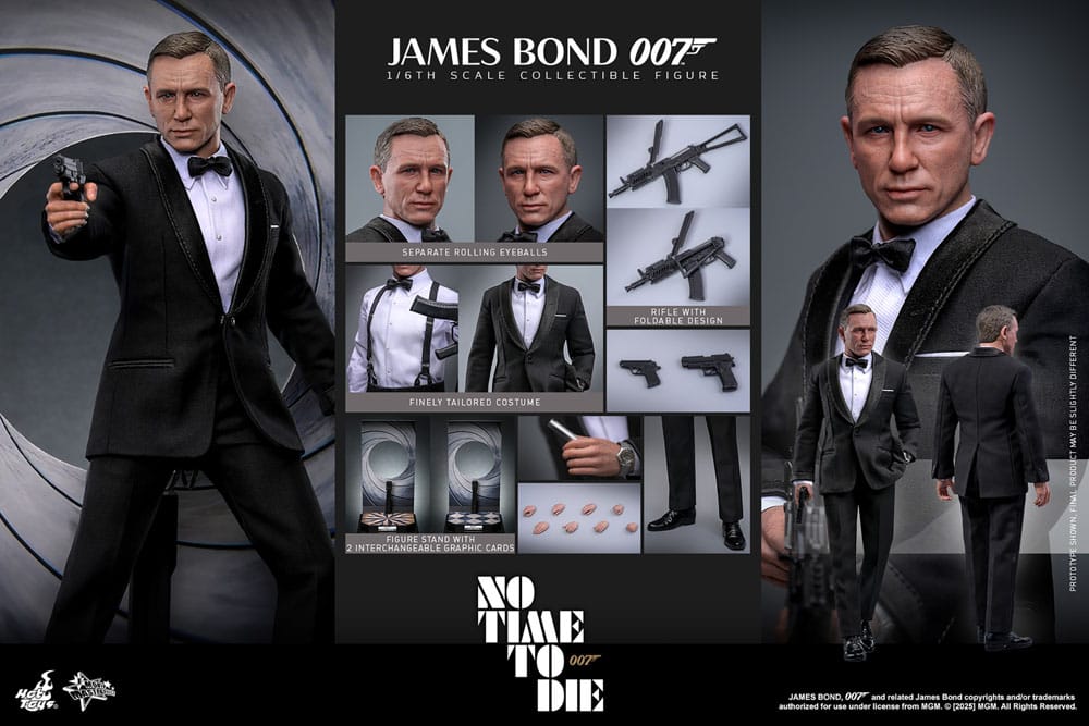 No Time to Die Movie Masterpiece Action Figur 1/6 James Bond 30 cm Hot Toys