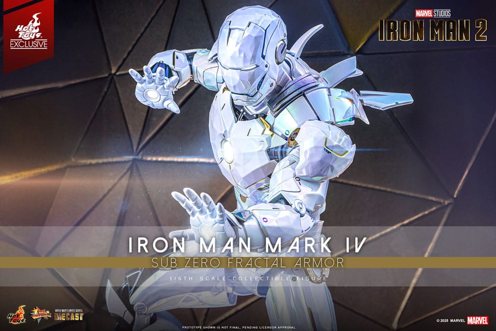 Iron Man 2 Movie Masterpiece Diecast Action Figur 1/6 Iron Man Mark IV (Sub-Zero Fractal Armor) - Hot Toys Exclusive 33 cm Hot Toys
