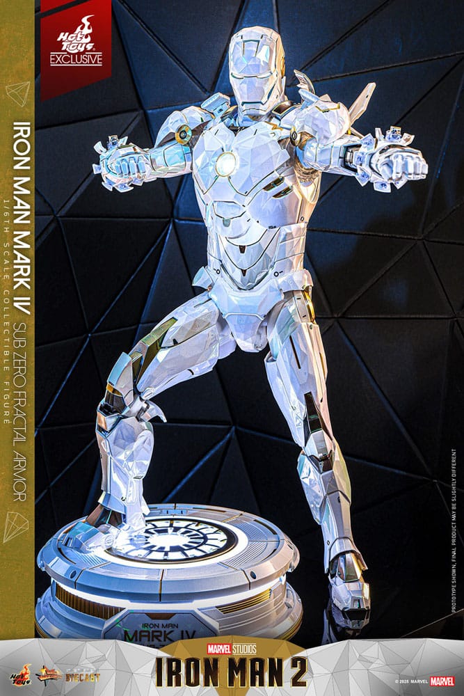 Iron Man 2 Movie Masterpiece Diecast Action Figur 1/6 Iron Man Mark IV (Sub-Zero Fractal Armor) - Hot Toys Exclusive 33 cm Hot Toys