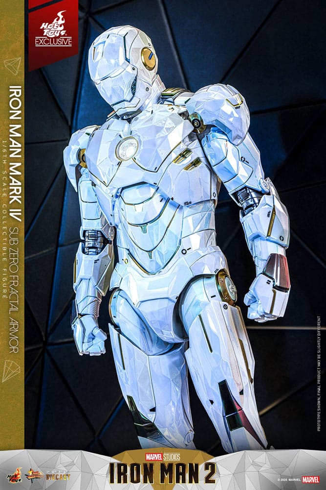 Iron Man 2 Movie Masterpiece Diecast Action Figur 1/6 Iron Man Mark IV (Sub-Zero Fractal Armor) - Hot Toys Exclusive 33 cm Hot Toys