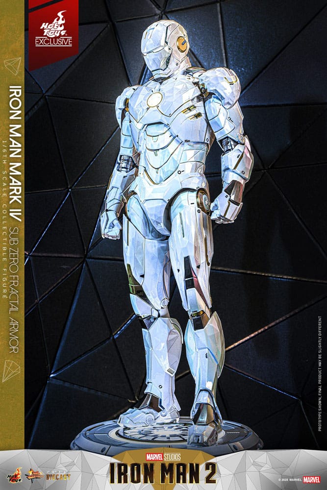 Iron Man 2 Movie Masterpiece Diecast Action Figur 1/6 Iron Man Mark IV (Sub-Zero Fractal Armor) - Hot Toys Exclusive 33 cm Hot Toys
