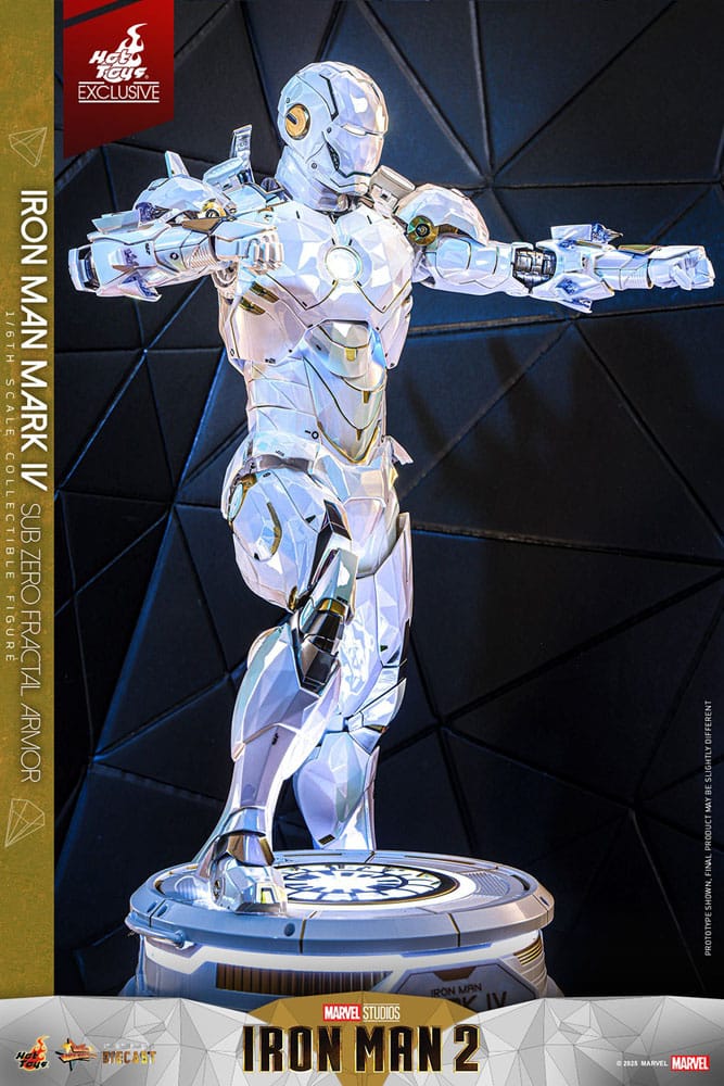 Iron Man 2 Movie Masterpiece Diecast Action Figur 1/6 Iron Man Mark IV (Sub-Zero Fractal Armor) - Hot Toys Exclusive 33 cm Hot Toys
