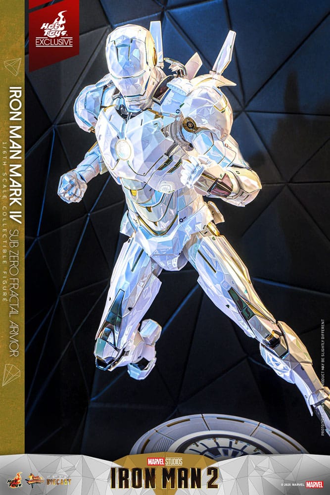 Iron Man 2 Movie Masterpiece Diecast Action Figur 1/6 Iron Man Mark IV (Sub-Zero Fractal Armor) - Hot Toys Exclusive 33 cm Hot Toys