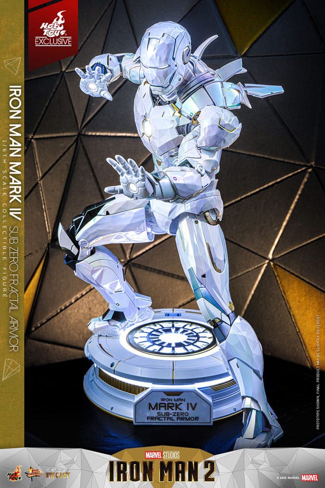 Iron Man 2 Movie Masterpiece Diecast Action Figur 1/6 Iron Man Mark IV (Sub-Zero Fractal Armor) - Hot Toys Exclusive 33 cm Hot Toys