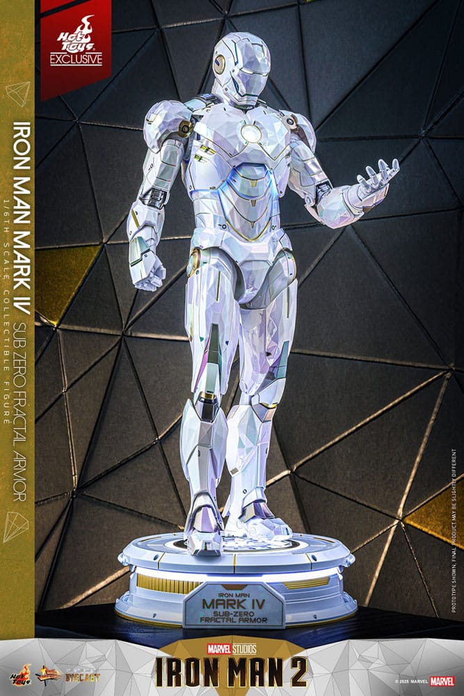 Iron Man 2 Movie Masterpiece Diecast Action Figur 1/6 Iron Man Mark IV (Sub-Zero Fractal Armor) - Hot Toys Exclusive 33 cm Hot Toys