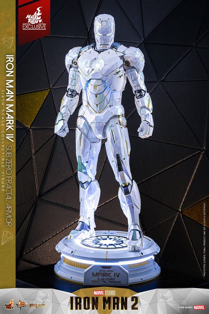 Iron Man 2 Movie Masterpiece Diecast Action Figur 1/6 Iron Man Mark IV (Sub-Zero Fractal Armor) - Hot Toys Exclusive 33 cm Hot Toys
